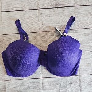 VS 38DDD Royal Purple Full Coverage Underwire Bra